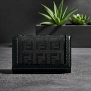 Fendi Black Zucca Key Case